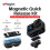 AMAGISN Magnetic Quick Release Kit Adapter Mount with 2-Prong & 1/4 Thread Camera Quick Release Base for  Hero 12/11/10/9/8 10