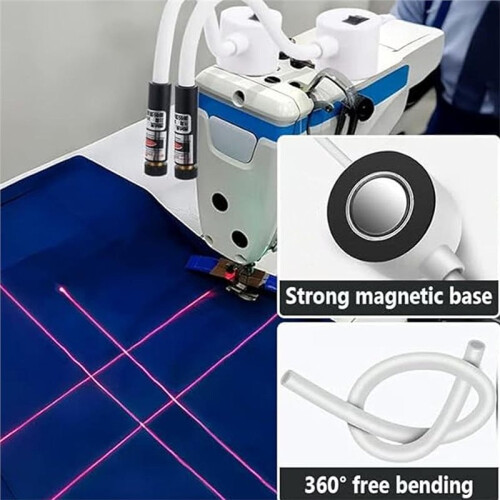Sewing Light Guide for Straight Stitching, Quilting Light with Crosshair, Adjustable Magnetic Attachment 2