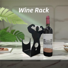 Wine Holder - Funny Table Centerpiece for Kitchen, Bar, and Parties - Freestanding Wine Storage Rack