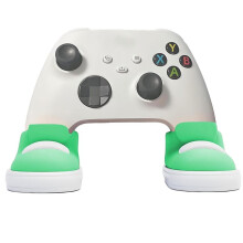 Shoes Shaped Game Controller Fun Stand Display Mount for One, Series X/S Gamepads, Gaming Desk Organizer Green