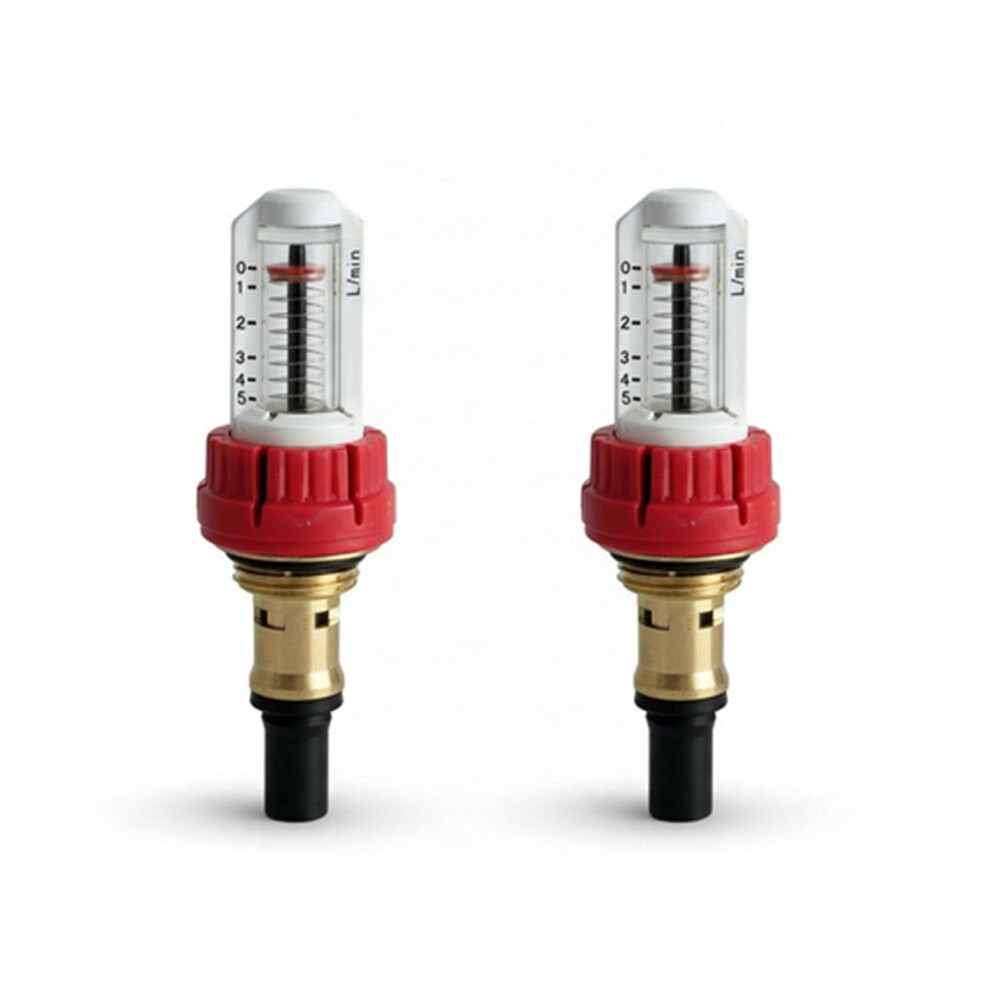 2 Pcs Underfloor Heating Manifold Flow-Meter, Visual Flow-Monitoring Regulator For Underfloor Heating Systems(1/2) 6031075714015