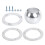 2" Aluminum Alloy Steering Columns Kit Swivel Base Floor Mount for Vehicles with 2" Diameter Steering Columns 4