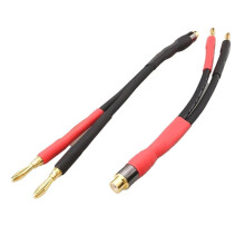 High Quality 15cm HiFi Audio Cable for RCA Female to 2 Banana Plug Cable Amplifier Speaker Adapter Cable Banana Speaker