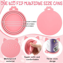 8-Piece Pet Food Supply Set: 5 Silicone Can Lids, 2 Silicone Dog Spoons, 1 Paw-Shaped Pet Can Opener ()