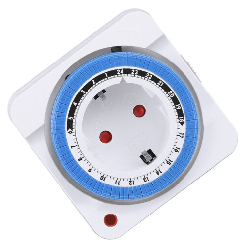 Timer  EU Timer Plug in Mechanical Grounded Programmable  Countdown  Socket Indoor Auto Power Off 2