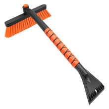 Snow Brush and Ice Scraper for Car Windshield, Detachable Snow Remover with EVA Foam Grip and Rotatable Brush