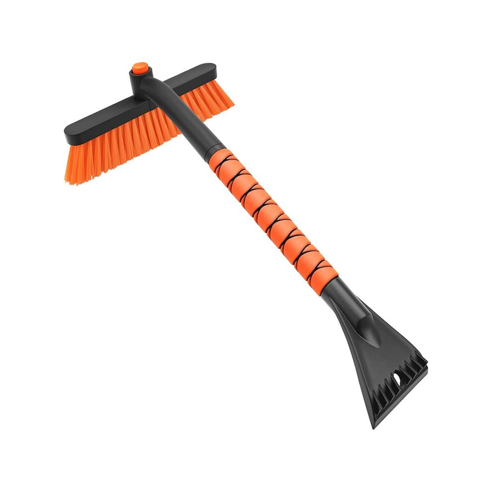 Snow Brush And Ice Scraper For Car Windshield, Detachable Snow Remover With Eva Foam Grip And Rotatable Brush 4712552134756