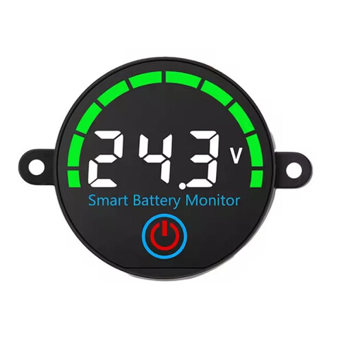 LED Battery Level Indicator Digital Voltmeter with Screw Hole Voltage Charge Tester Lithium Battery Capacity Board White