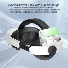 Strap for Meta Quest 3S with Detachable Battery Headband, Adjustable  Straps for Quest 3/Quest 2 VR Headset