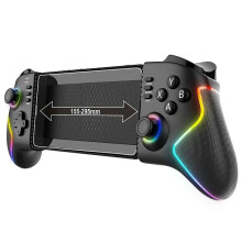 Dual Hall Stretch Game Controller with RGB Light for Mobile Phones/Tablets/PC/P4/P3/NS Game Consoles Game Pad