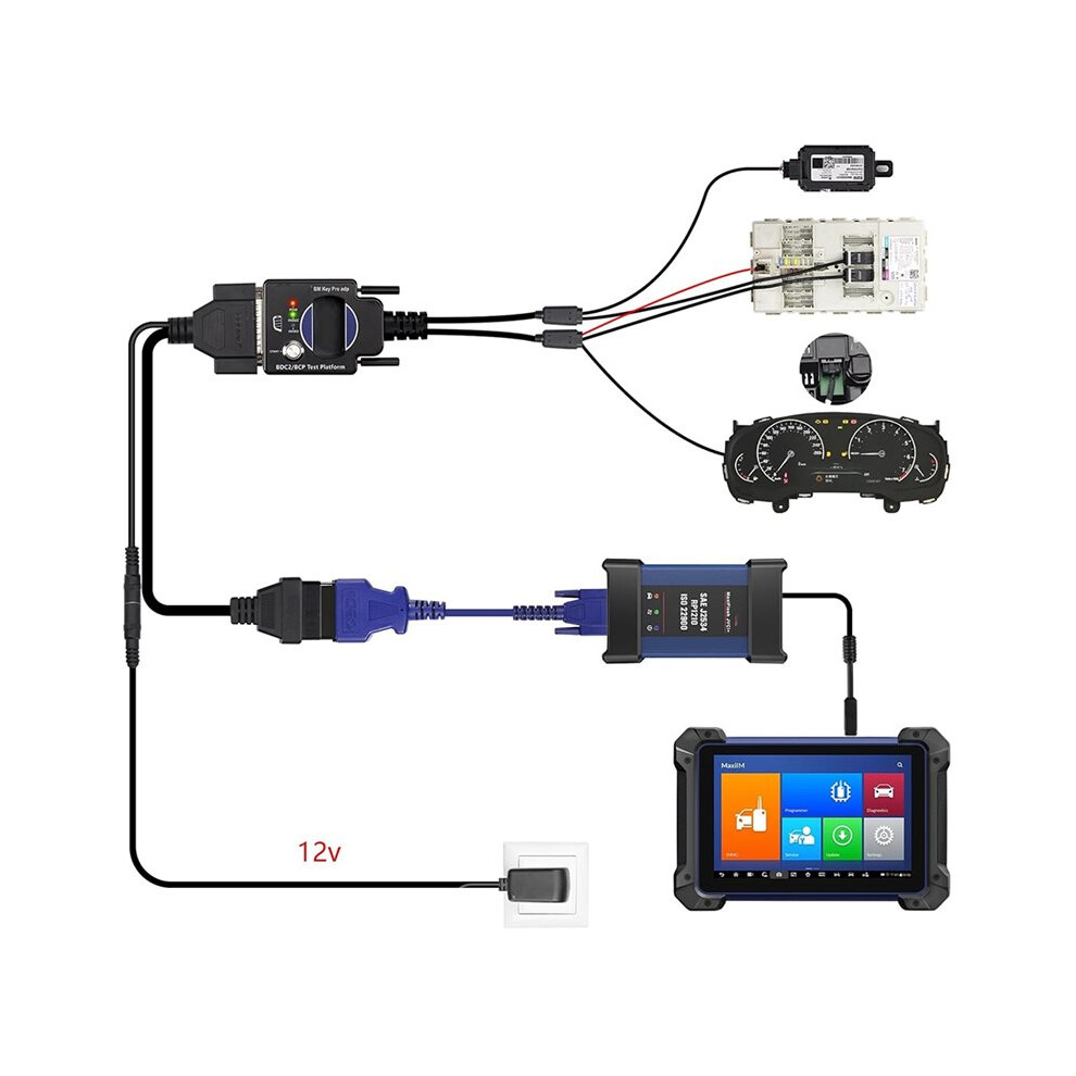 BCP Programming Test Platform for  BDC2 Diagnostics, Programming, Key Synchronization and Bench Testing