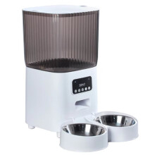 5L Dubbele Voerbak Power Pet Feeder Key voor Katten en Honden Automatische Voerdosering met Timer
