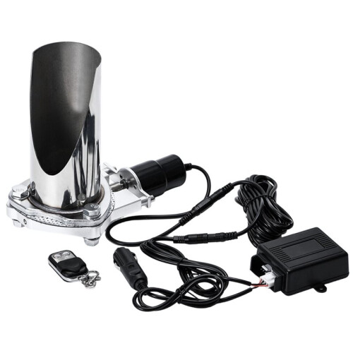 Kit de Escapamento com Ponteira de Aço Inoxidável de 2,5" com Corte de Válvula Elétrica 1