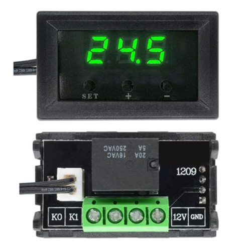 W1209  12V Digital Thermostat Temperature Controller Regulator Thermoregulator Incubator NTC Sensor  Module A