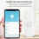 1 Pc WiFi  Motion Sensor: Wireless PIR Motion Detector for Home Security, Infrared Motion Sensor with Zigbee3.0 3