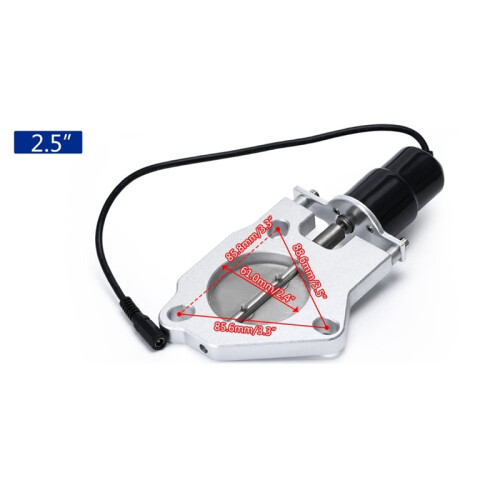Kit de Escapamento com Ponteira de Aço Inoxidável de 2,5" com Corte de Válvula Elétrica 2