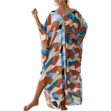 Kaftan Dresses for Women Stylish Caftans Size Beach Cover Soft Loungewear 28 One Size