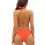 Women'S Printed Halter Tie Back Bikini Swimsuit Flattering Coverage Two Piece Bathing Suit Orange M 4