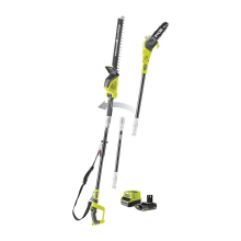 Ryobi Pole Hedge Trimmer &amp; Pole Pruner Kit RPP1820PT1845-120