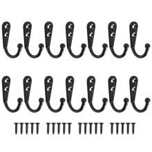 14 PeçAs Ganchos de Parede Ganchos de Casaco Porta Robe Gancho para Pendurar Toalha ChapéU Chave Copo ÚNico Gancho de Metal para Quarto