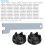 Blender Replacement Parts Kit for  4 Leaf Blender Blade and Blender Coupler with Spanner 6