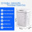 Touchless Motion Sensor Trash Can 3.7 Gallons Bathroom Trash Can with Lid Automatic Trash Can for Kitchen 2