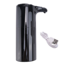 Distributeur de Savon en Mousse Automatique - Distributeur de Savon Sans Contact Distributeur de Savon éLectrique Rechargeable par USB 450ML Noir