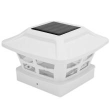 Solar Pfosten Kappen Leuchten 2 Beleuchtungs Modi LED Deckszaun Kappen Leuchten für 4X4 Holz Pfosten Garten Dekoration Warmweiß