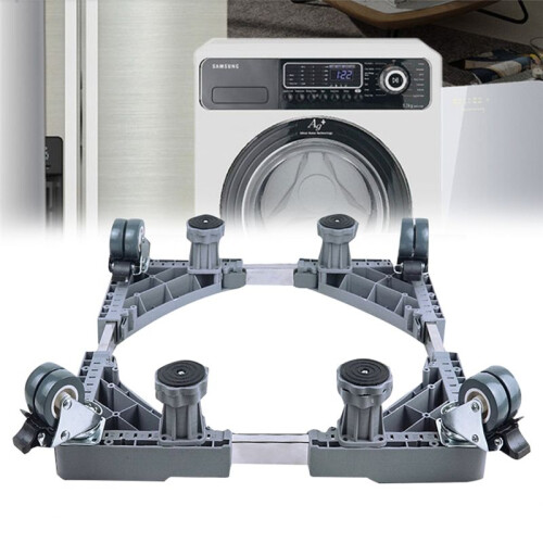 Washing Machine Stand Adjustable Refrigerator Raised Base Mobile Roller Bracket Wheel Bathroom Kitchen Accessories