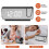 LED Digital Projection Alarm Clock Electronic Alarm Clock with Projection  Projector Bedroom Bedside Clock Black 4