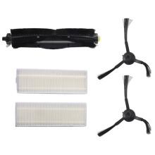 5Pcs Roller Brush Filter Side Brush Replacement Parts for Qihoo 360 S10 X100 Max Robotic Vacuum Cleaner