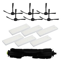 13 PeçAs Escova de Rolo Filtro Escova Lateral PeçAs de ReposiçãO para Aspirador de Pó RobóTico Qihoo 360 S10 X100 Max