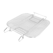 Air Fryer Rack Square Two Layers Racks,Stainless Steel Dehydrator Accessories Rack,Air Multi-Layer Fryer 4.2-5.8QT