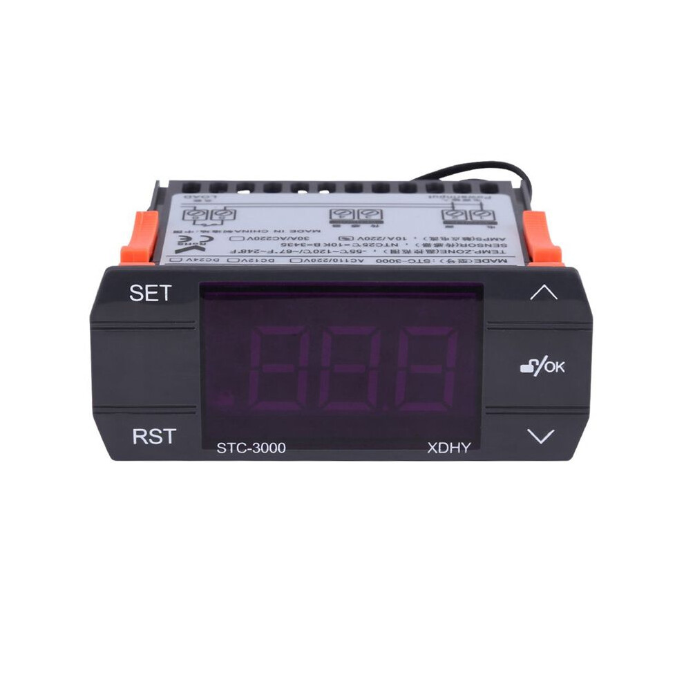 Stc-3000 Digital Temperature Controller Thermostat With Sensor 110-220V 30A 6032234113472