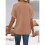 Womens  Size Loose Fit V Neck Solid Color Short Sleeve Tshirt Casual Basic Top Oversized Light Brown XL 4