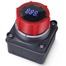5-60 V Haupttrennschalter/Abschaltschalter Batterietrennschalter mit Voltmeter für Marineboot Auto LKW Wohnmobil
