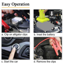 Cables Adapter for 18V Battery,8AWG 2FT Portable Battery Jump Automotive Booster Cables Power for Car Jump