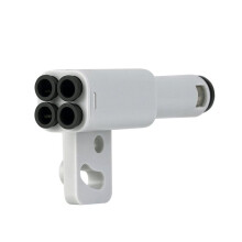For 3D Printer Part 4in1 Adapter Material Pipe Expansion Port AMS Connect 4 Feeding Modules for X1/P1 X1C P1S