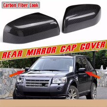 Carbon Rearview Mirror Cover Side Mirror Caps for 4 Freelander 2 Sport 2010-2016