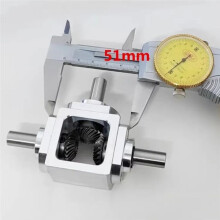 Small 1:1 T Type Commutator Shaft Diameter 10mm Right Angle Drive Gearbox Bevel Gearbox Rotation Reverse Dual