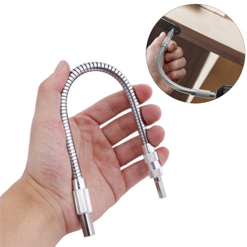 Right Angle Drill Adapter Flexible Shaft Power Impact Screw Driver Flex Extension Hex Bit Holder Small