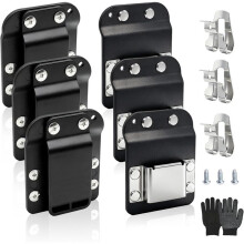 3Pcs Drill Holder for Tool Belt + 3 Pcs Drill Clip,Tape Measure Holder with Metal Clip,2 in Belt Hook for Cordless Drill