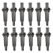12 Pack Wedge and Feather Shims, 5/8 Inches Heavy Duty Rock Splitting Wedges Stone Splitter Hand Tools for Rock, Stone