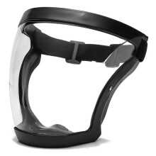 Full Face Protective Glasses HD Anti-Dust, Anti-Droplet, Anti-Fume, Electric Welding Riding Protective Mask Black