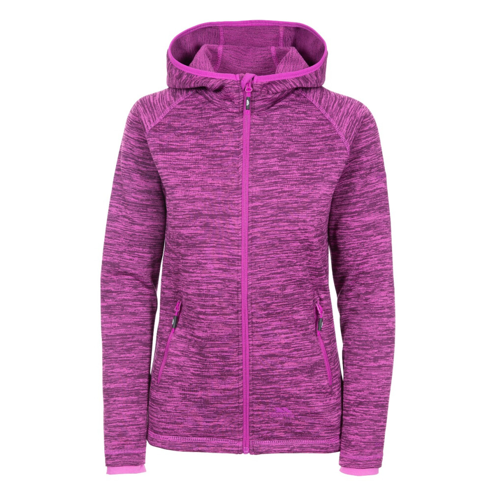 New Trespass Women's Fleece Jacket Full Zip Riverstone Purple