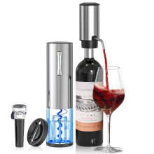 4-in-1 Rechargeable Electric Wine Opener Wine Aerator Gift Set with Electric Wine Decanter, for Home Bar Parties