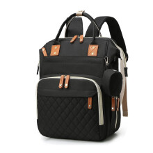 Diaper Bag Backpack Baby Bag, Baby Girl Boy Diaper Bag for Dad Mom , 16 Pockets, Pacifier Case,Diaper Bags Black