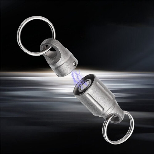 Titanium Alloy Magnetic Key Holder, Quick Release Keychain, Detachable Keychain, Safely Lock System, 360  Rotatable 1
