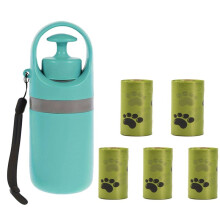 Tragbare Hundekotschaufel, Hundekot-Aufsammelgerät für Den Außenbereich, Integrierter Müllsack, Hand-Hundekotgreifer