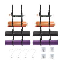 2pcs Camping Chair Wall Storage for Garage, Wall Storage Rack, Mounted Organizer System with Quick Release Buckles